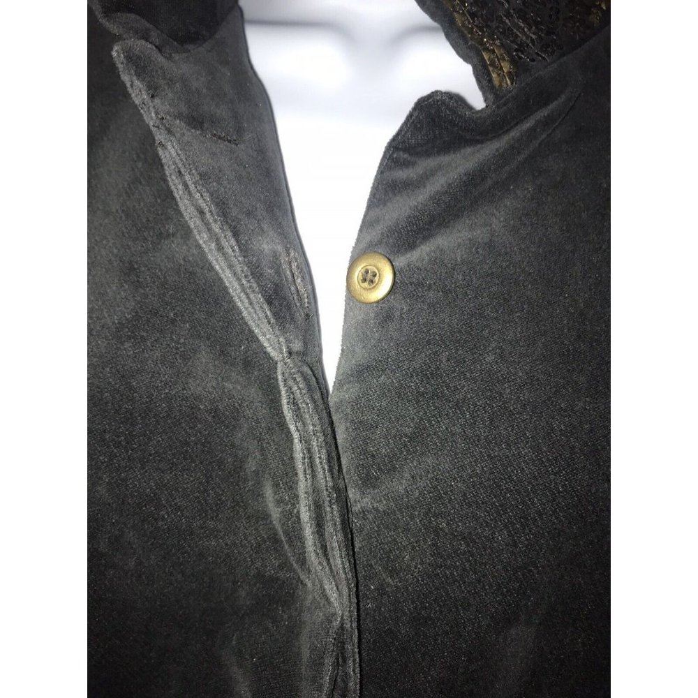 Peruvian Connection Bellamy Jacket Gray Velvet Em… - image 7